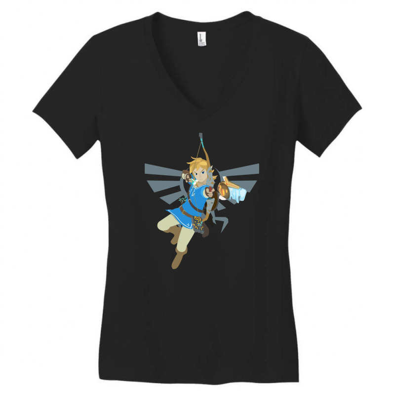 Link Women's V-Neck T-Shirt by ADORABLESUN | Artistshot