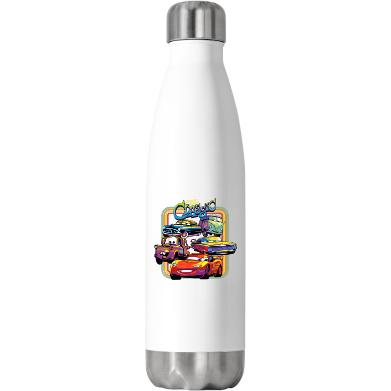Old Cars Old School Logo Stainless Steel Water Bottle