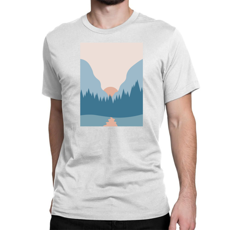 Blue Forest Classic T-shirt by Jonz | Artistshot