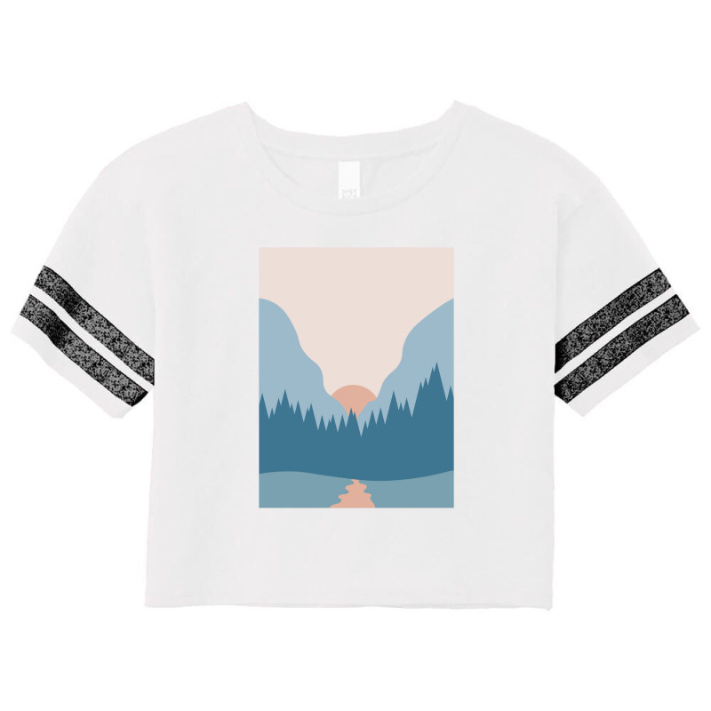 Blue Forest Scorecard Crop Tee by Jonz | Artistshot