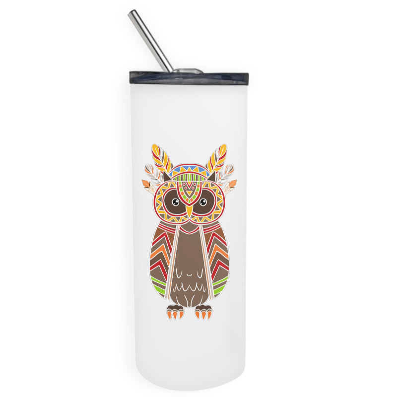 Native Owl Skinny Tumbler | Artistshot