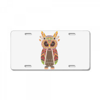 Native Owl License Plate | Artistshot