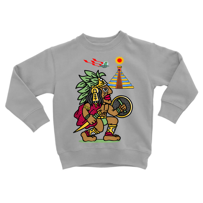 Ancient Aztec Warrior Dln8 Aliens At Tenochtitlan T Shirt Toddler Sweatshirt by rostinoko | Artistshot