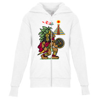 Ancient Aztec Warrior Dln8 Aliens At Tenochtitlan T Shirt Youth Zipper Hoodie | Artistshot