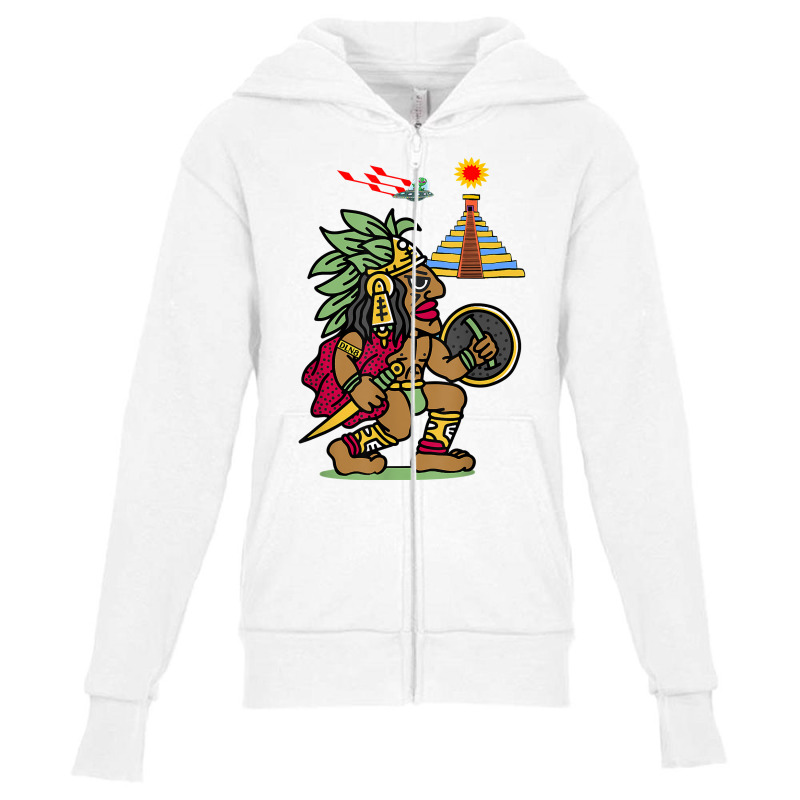 Ancient Aztec Warrior Dln8 Aliens At Tenochtitlan T Shirt Youth Zipper Hoodie by rostinoko | Artistshot