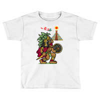 Ancient Aztec Warrior Dln8 Aliens At Tenochtitlan T Shirt Toddler T-shirt | Artistshot