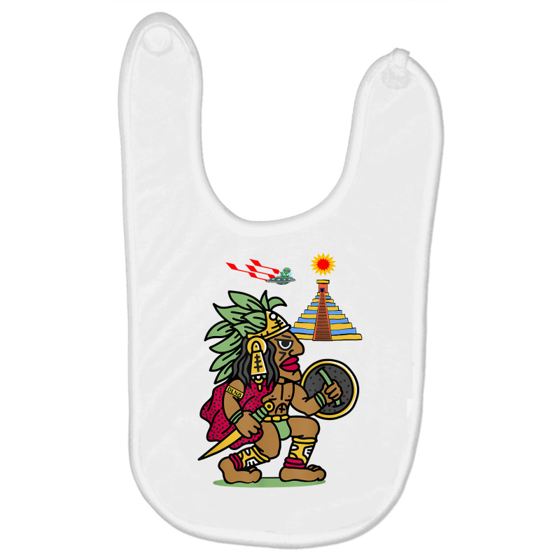 Ancient Aztec Warrior Dln8 Aliens At Tenochtitlan T Shirt Baby Bibs by rostinoko | Artistshot