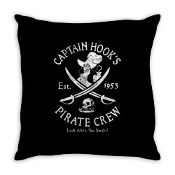 Villains captain hook pirate crew est 1953 Throw Pillow | Artistshot