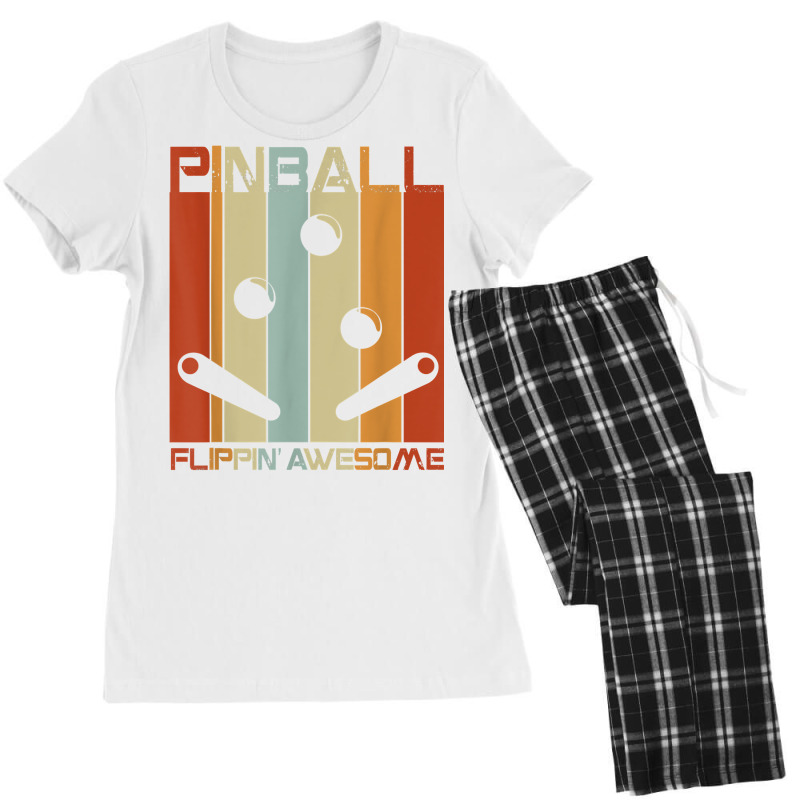 Pinball Funny Retro Vintage Arcade Game Machine Lover Gift T Shirt Women's Pajamas Set by gehriglyssy | Artistshot