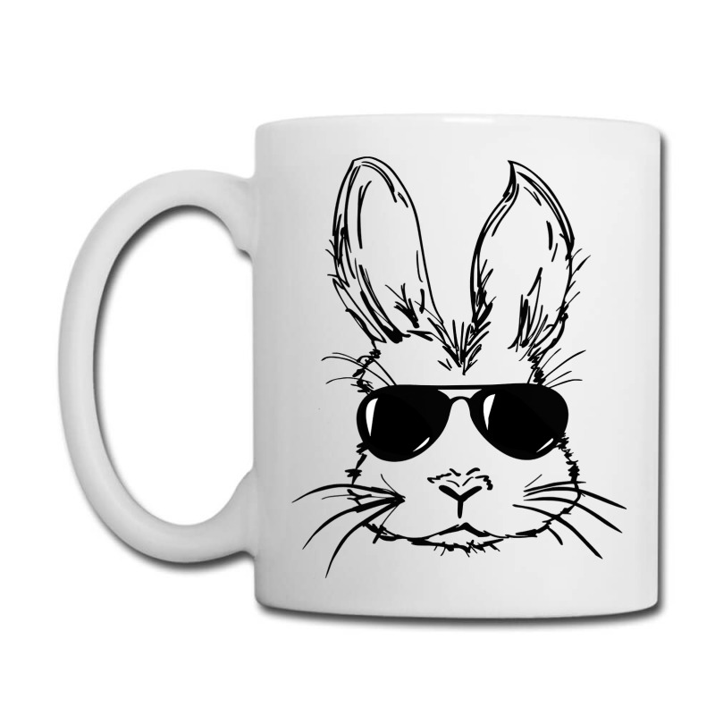 Bunny Face With Sunglasses Easter Day For Boys Men Kids Coffee Mug by bakien89 | Artistshot