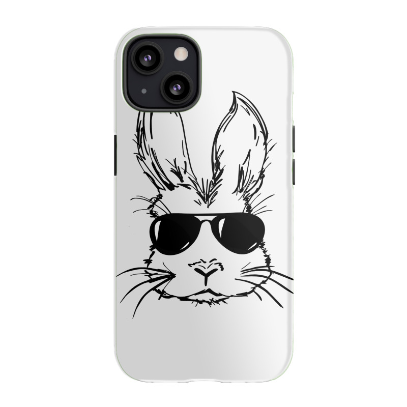 Bunny Face With Sunglasses Easter Day For Boys Men Kids iPhone 13 Case by bakien89 | Artistshot