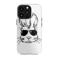 Bunny Face With Sunglasses Easter Day For Boys Men Kids Iphone 13 Pro Case | Artistshot