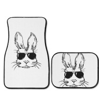 Bunny Face With Sunglasses Easter Day For Boys Men Kids Full Set Car Mats | Artistshot