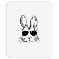 Bunny Face With Sunglasses Easter Day For Boys Men Kids Mousepad | Artistshot