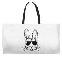 Bunny Face With Sunglasses Easter Day For Boys Men Kids Weekender Totes | Artistshot