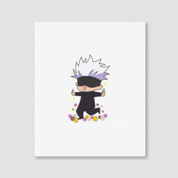 custom jujutsu kaisen gojo chibi portrait canvas print by headjoseph artistshot