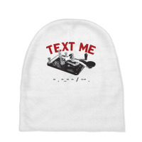 Text Me  Morse Code Key  Ham Radio T Shirt Baby Beanies | Artistshot