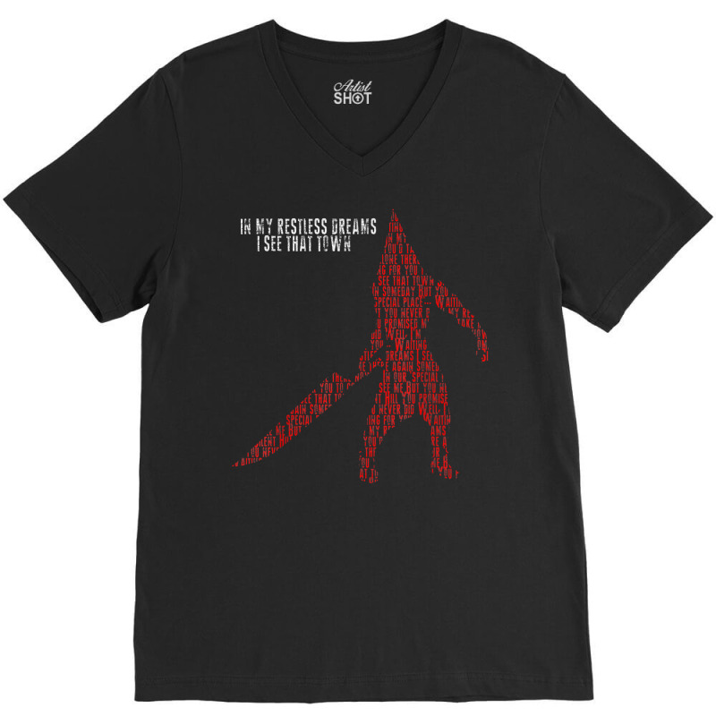 In My Restless Dreams I See That Town Pyramid Head Monster T Shirt V-neck Tee | Artistshot