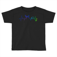 Canaan Dog T Shirtcanaan Dog  Colorful Heartbeat, Heart & Dog Paw T Sh Toddler T-shirt | Artistshot