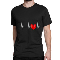 Cardiologist Heart Ekg Heartbeat Pulseline Cardiology T Shirt Classic T-shirt | Artistshot