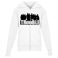 Trouble War Youth Zipper Hoodie | Artistshot