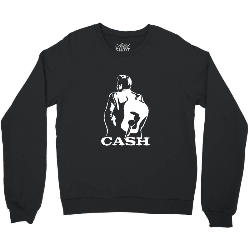 Johnny Cash Guitar Crewneck Sweatshirt | Artistshot