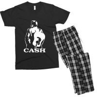 Johnny Cash Guitar Men's T-shirt Pajama Set | Artistshot