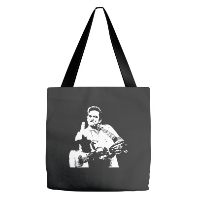 Johnny Cash Middle Finger Shirt Johnny Cash Middle Finger Poster Johnn Tote Bags Designed By Teeshop