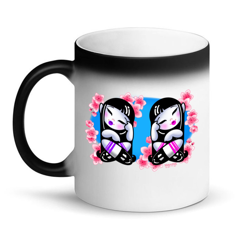 Cherry Blossom Twins Magic Mug | Artistshot