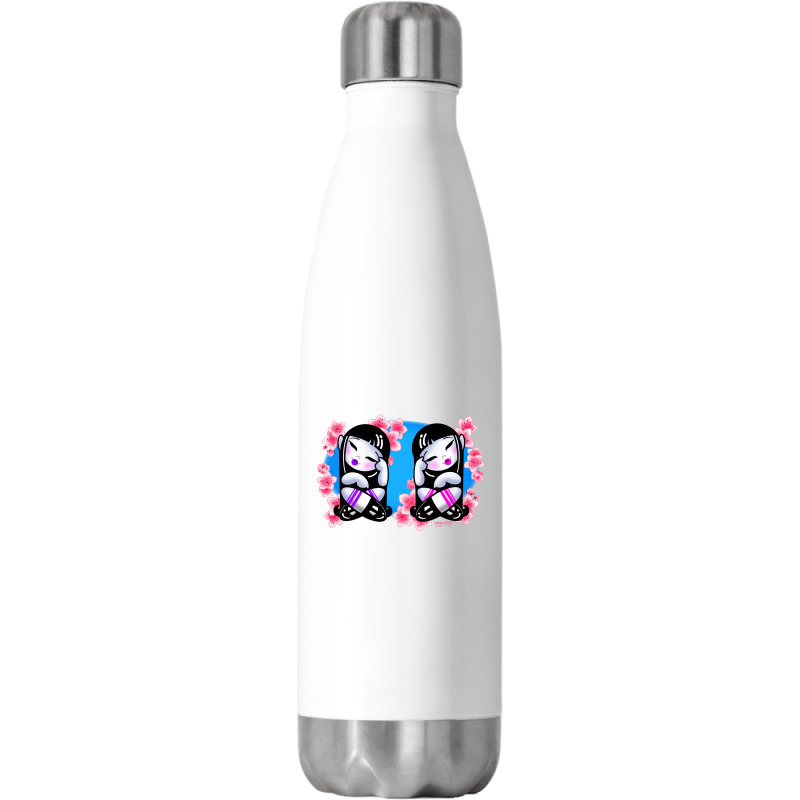 Cherry Blossom Twins Stainless Steel Water Bottle | Artistshot