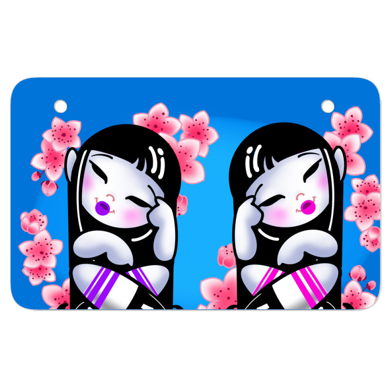 Cherry Blossom Twins Atv License Plate | Artistshot