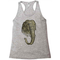 Graphic Novel Style Head And Trunk Of An Asiatic Elephant T Shirt Racerback Tank | Artistshot