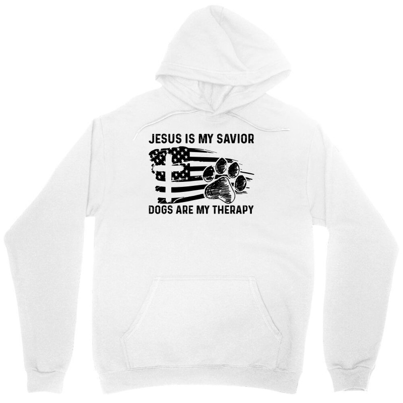 Christian Jesus Is My Savior Dogs Are My Therapy 404 Bibble Jesus Unisex Hoodie by golferu | Artistshot