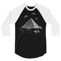 Ufo Pyramid Alien T Shirt 3/4 Sleeve Shirt | Artistshot