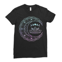 Occult Crescent Moon Crystals Pagan Pastel Goth T Shirt Ladies Fitted T-shirt | Artistshot