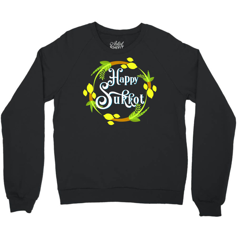 Happy Sukkot Holiday Jewish Shirts Sukkah For Children Gifts T Shirt Crewneck Sweatshirt | Artistshot