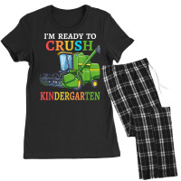 Kids Combine Harvester Back To School I'm Ready To Crush T Shirt Women's Pajamas Set | Artistshot