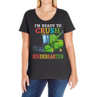 Kids Combine Harvester Back To School I'm Ready To Crush T Shirt Ladies Curvy T-shirt | Artistshot