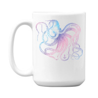 Octopus Shirt Cool Vintage Marine Biologist Ocean Sea Life 1 T Shirt 15 Oz Coffee Mug | Artistshot