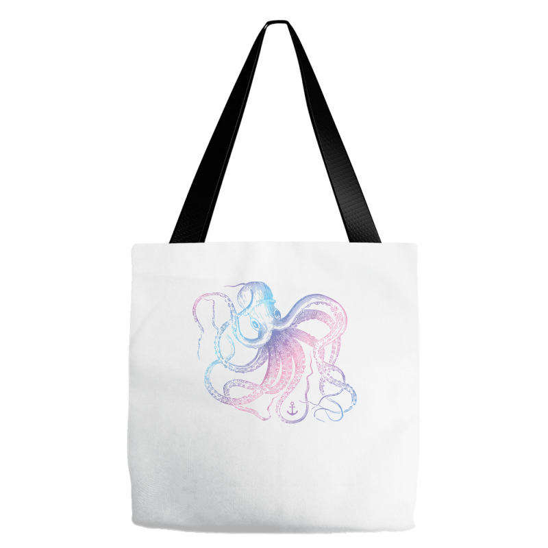 Octopus Shirt Cool Vintage Marine Biologist Ocean Sea Life 1 T Shirt Tote Bags | Artistshot