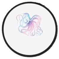 Octopus Shirt Cool Vintage Marine Biologist Ocean Sea Life 1 T Shirt Round Patch | Artistshot