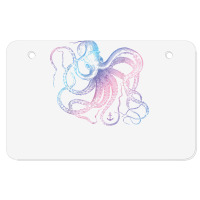 Octopus Shirt Cool Vintage Marine Biologist Ocean Sea Life 1 T Shirt Atv License Plate | Artistshot