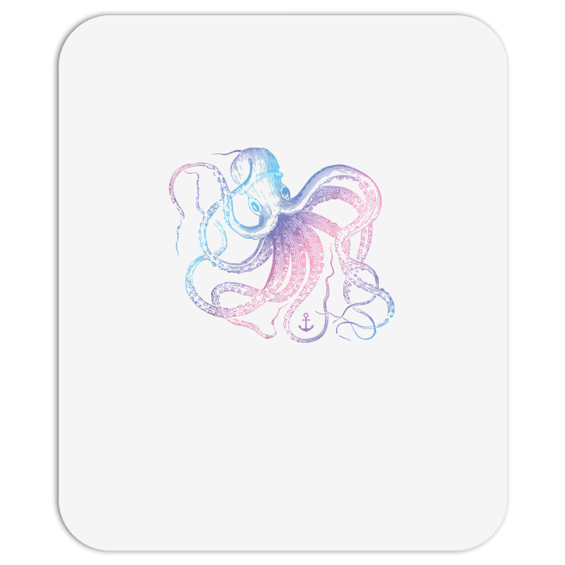 Octopus Shirt Cool Vintage Marine Biologist Ocean Sea Life 1 T Shirt Mousepad | Artistshot