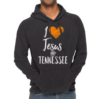 I Love Jesus And Tennessee Shirt Orange Heart Cute Fan Gift T Shirt Vintage Hoodie | Artistshot