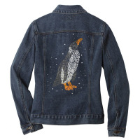 Penguin T  Shirt Penguin Emperor Penguin Seabird Animals Penguins T  S Ladies Denim Jacket | Artistshot