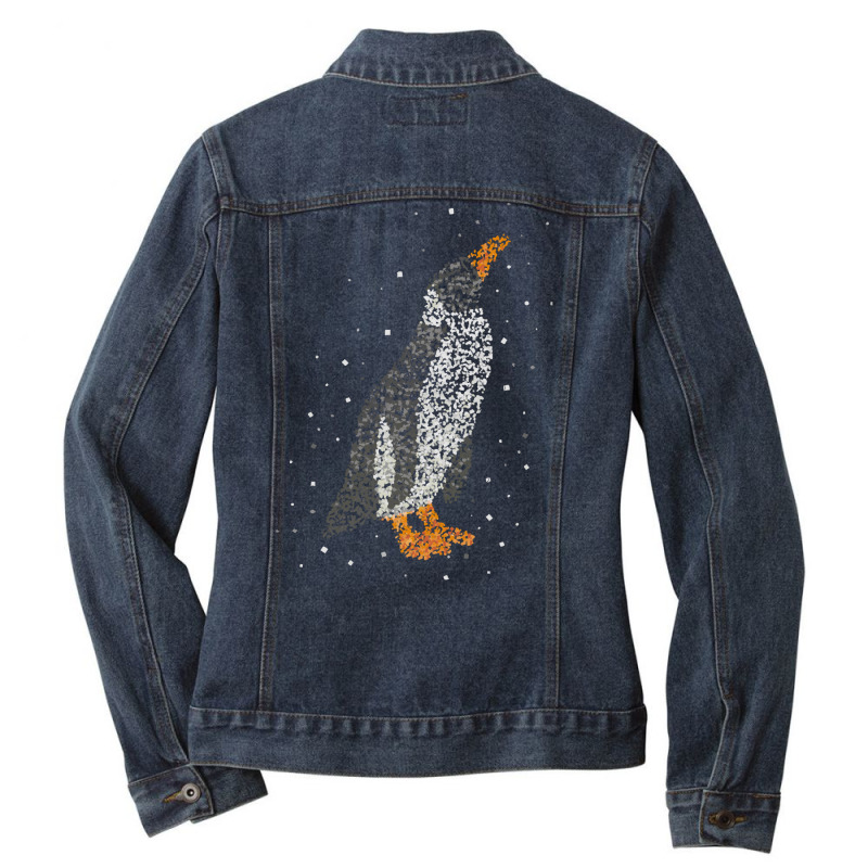 Penguin T  Shirt Penguin Emperor Penguin Seabird Animals Penguins T  S Ladies Denim Jacket by shouldcloser | Artistshot