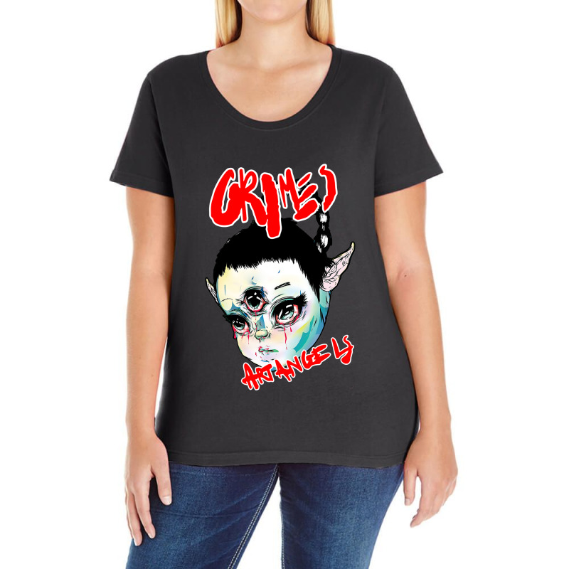 Art Angels By Grimes Lover Gifts Ladies Curvy T-Shirt by ArtistConner | Artistshot