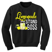 Lemonade Stand Boss Funny Lemon Juice Business T Shirt T Shirt Youth Sweatshirt | Artistshot