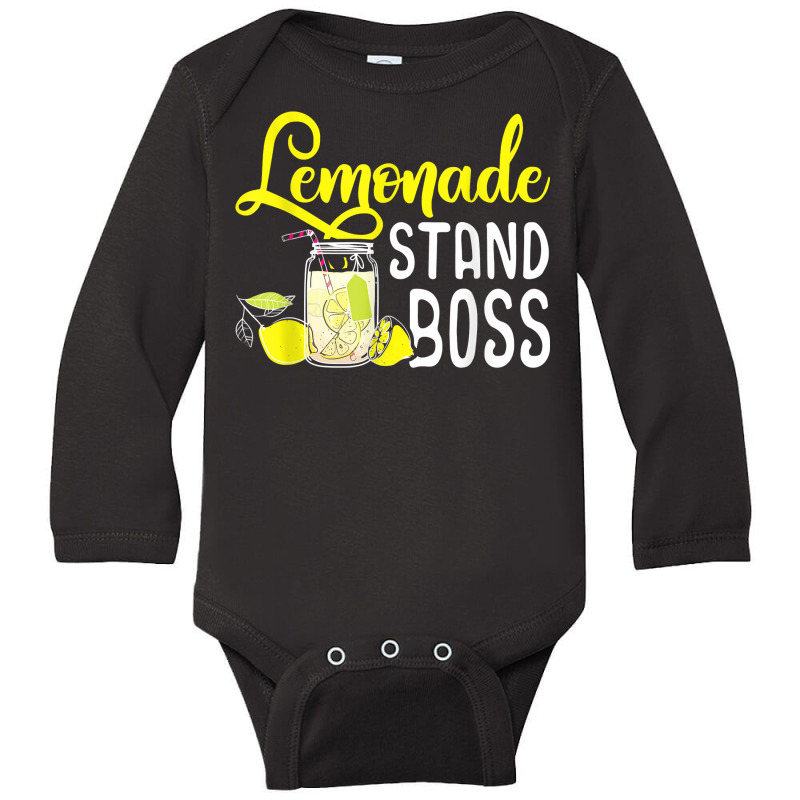 Lemonade Stand Boss Funny Lemon Juice Business T Shirt T Shirt Long Sleeve Baby Bodysuit by BrunkeMiaysia | Artistshot