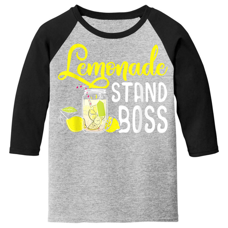 Lemonade Stand Boss Funny Lemon Juice Business T Shirt T Shirt Youth 3/4 Sleeve by BrunkeMiaysia | Artistshot